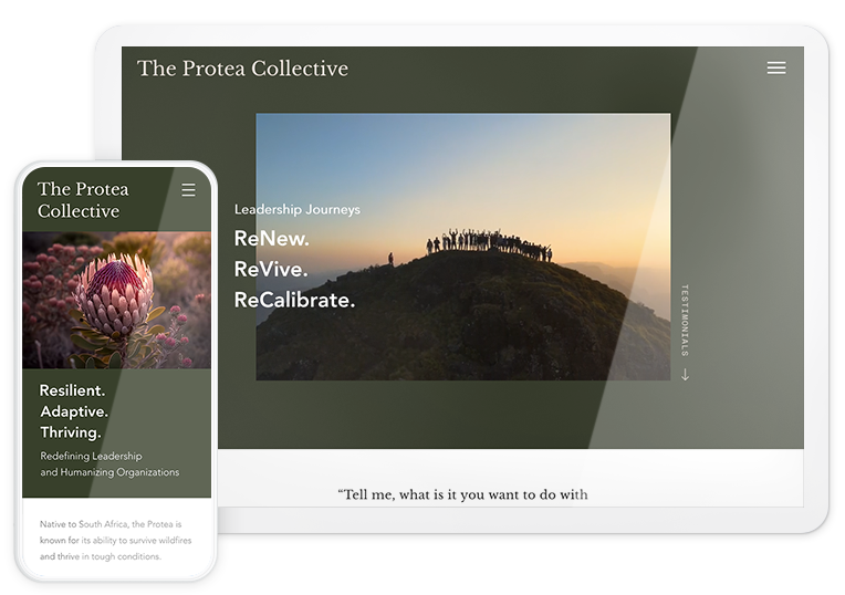 Responsive Web Design for business coaching consultancy in the US