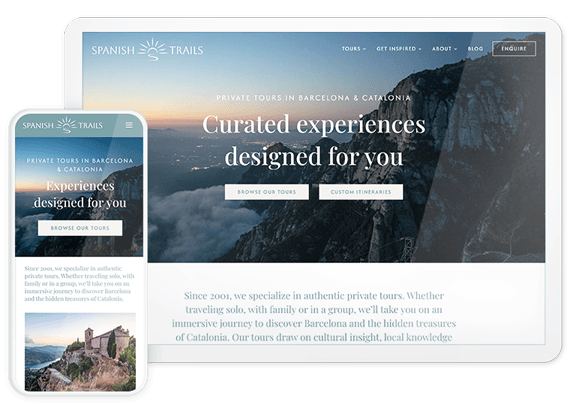 english speaking web designer built this boutique hotel website for expats